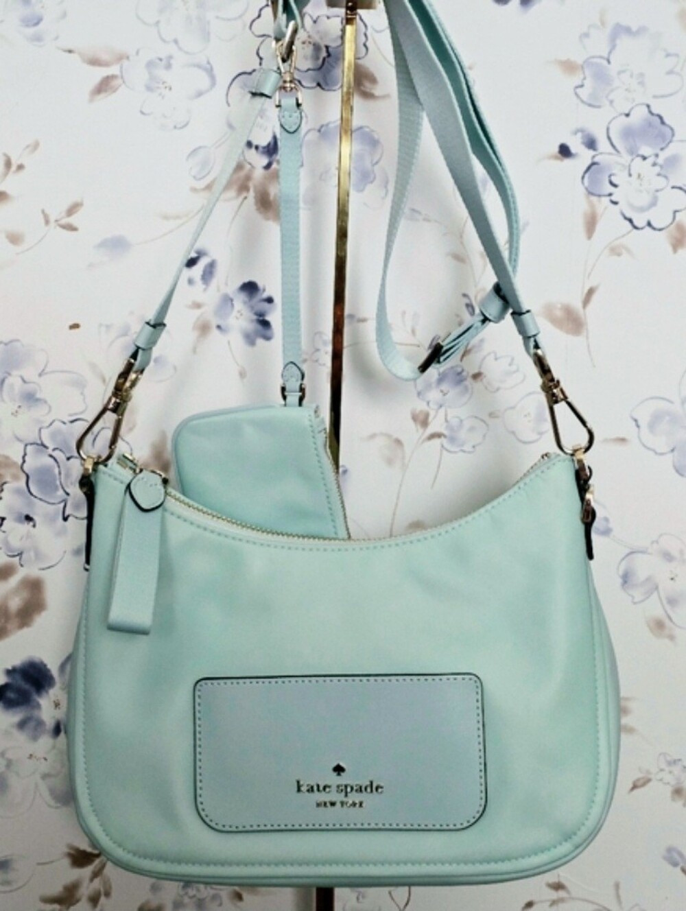 Kate ♠︎ Spade Chelsea Nylon Shoulder Bag in Blue Glow